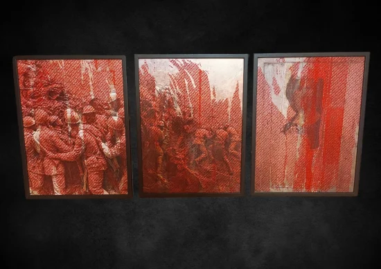 Mixed Media & Collage Triptych Personal ICON