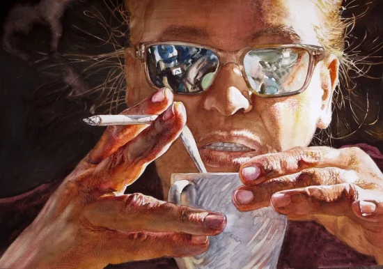 Aquarell Morning coffee