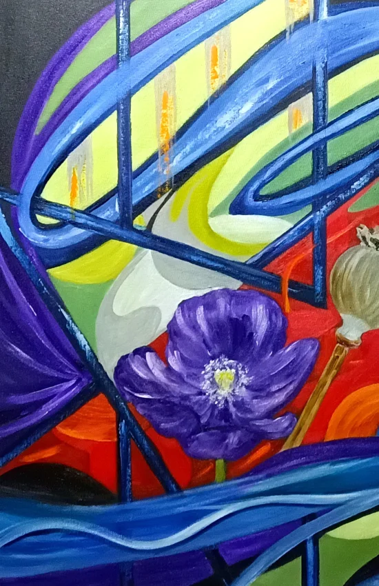 Semiabstract Flames of the Forgotten Meadow / prints available /