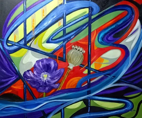 Semiabstract Flames of the Forgotten Meadow / prints available /