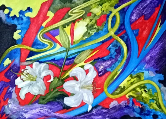 Semiabstract Lily's Aura / prints available /
