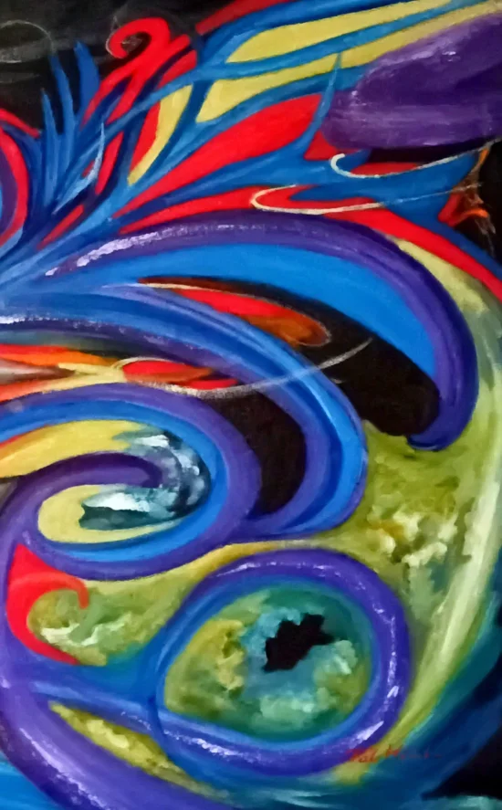 Semiabstract Ripples of a Flower