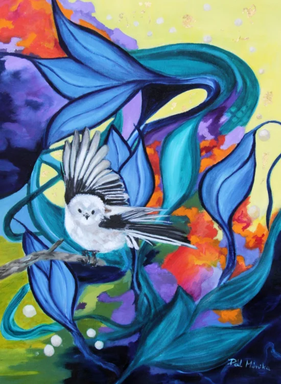 Semiabstract Aegithalos' Dreamworld /prints available/