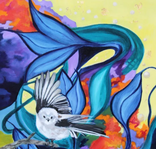 Semiabstract Aegithalos' Dreamworld /prints available/