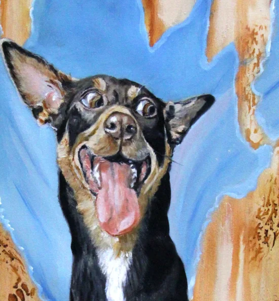 Figural realistic Custom Pet Portrait 1