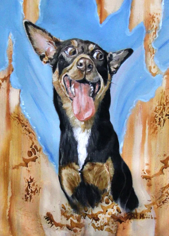 Figural realistic Custom Pet Portrait 1