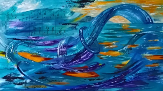 Abstract Blue Danube Waltz