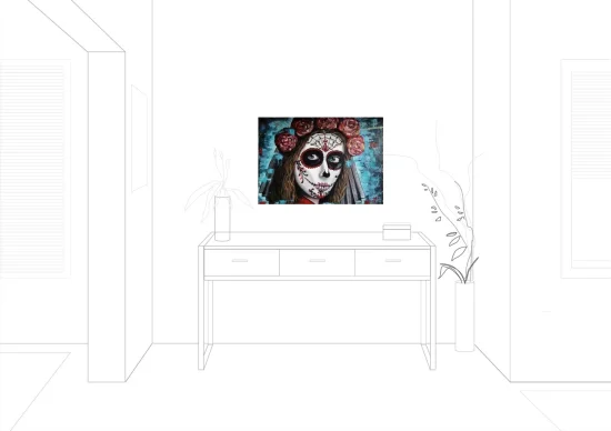 Figural realistic Santa la Muerte