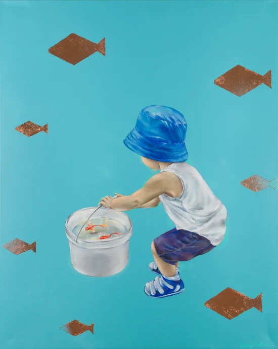 Figural realistic Luck Catcher /prints available/